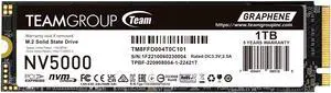 Team Group NV5000 M.2 2280 1TB PCIe 4.0 x4 with NVMe Internal Solid State Drive (SSD) TM8FGM001T0C101