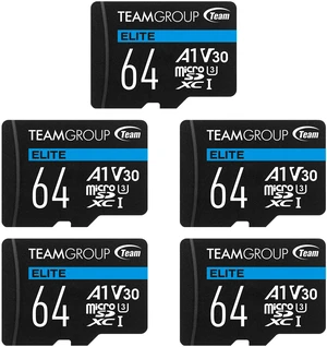 Team Elite 64GB microSDXC A1 Card Model TEAUSDX64GIV30A103 Team Elite 64GB microSDXC A1 Card Model TEAUSDX64GIV30A103