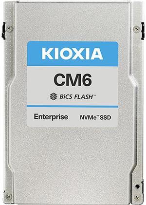 KIOXIA CM6-R Series KCM6XRUL7T68 7.68TB PCIe 4.0 1x4, 2x2, NVMe 1.4 BiCS FLASH TLC Enterprise Solid State Drive