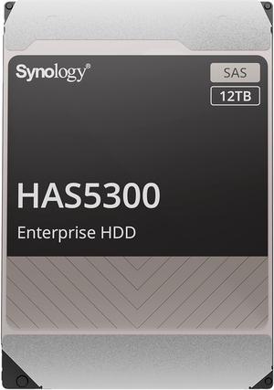 Synology HAS5300-12T Enterprise 12TB HDD SAS 12Gb/s 512e 7200 RPM 256MB Cache 3.5" Internal Hard Drive