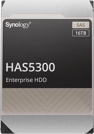 Synology HAS5300-16T Enterprise 16TB HDD SAS 12Gb/s 512e 7200 RPM 512MB Cache 3.5" Internal Hard Drive