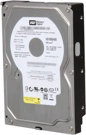 Western Digital Caviar SE WD1600AABS 160GB 7200 RPM 2MB Cache SATA 3.0Gb/s 3.5" Internal Hard Drive Bare Drive