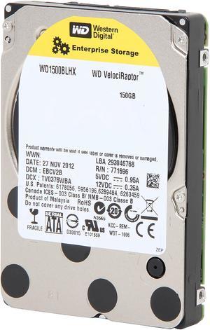 WD VelociRaptor WD1500BLHX 150GB 10000 RPM SATA 6.0Gb/s 2.5" Enterprise Hard Drive -Bare Drive