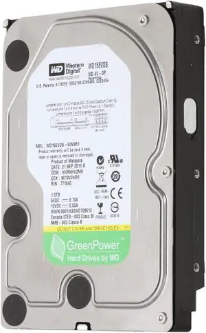 WD AV-GP WD15EVDS-FR 1.5TB 32MB Cache SATA 3.0Gb/s 3.5" Internal Hard Drive Bare Drive