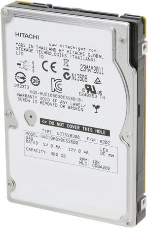 Hitachi GST Ultrastar 0B24153 300GB 10000 RPM 64MB Cache SATA 6.0Gb/s 2.5" Enterprise Hard Disk Drive Bare Drive