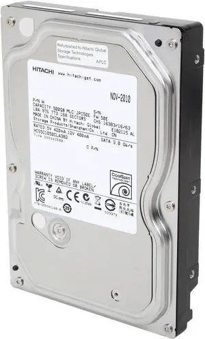 HGST CinemaStar 5K1000 HCS5C1050CLA382 (0A39418) 500GB 5400 RPM SATA 3.0Gb/s 3.5" Internal Hard Drive