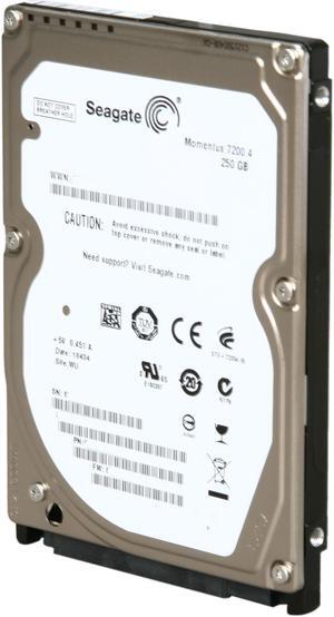 Seagate Momentus 7200.4 ST9250410ASG 250GB 7200 RPM 16MB Cache SATA 3.0Gb/s 2.5" Internal Notebook Hard Drive with G-Force Protection Bare Drive