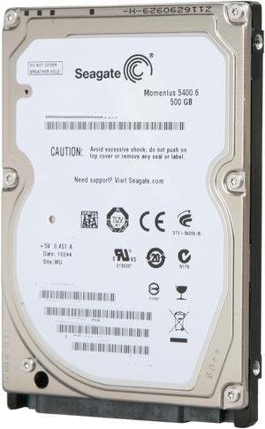 Seagate Momentus 5400.6 ST9500325ASG 500GB 5400 RPM 8MB Cache SATA 3.0Gb/s 2.5" Internal Notebook Hard Drive Bare Drive