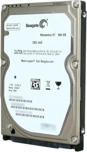 Seagate Momentus XT ST95005620AS 500GB 7200 RPM 32MB Cache SATA 3.0Gb/s with NCQ 2.5" Solid State Hybrid Drive Bare Drive