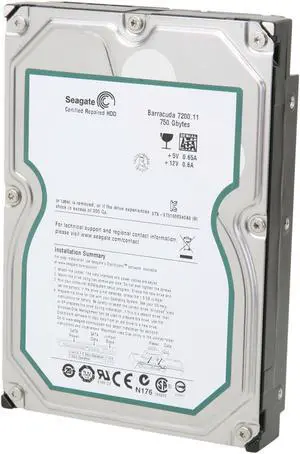 Seagate BarraCuda 7200.11 ST3750330AS 750GB 7200 RPM 32MB Cache SATA 3.0Gb/s 3.5" Internal Hard Drive Bare Drive