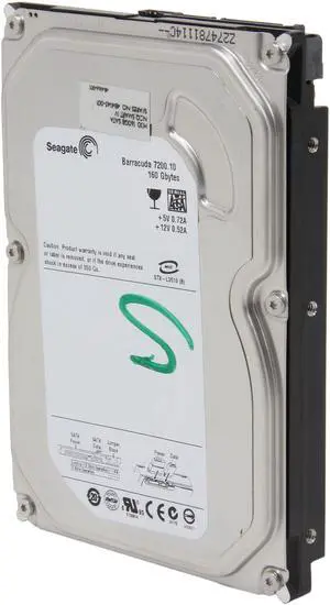 Seagate ST3160815AS 160GB 7200 RPM 8MB Cache SATA 3.0Gb/s 3.5" Internal Hard Drive Bare Drive