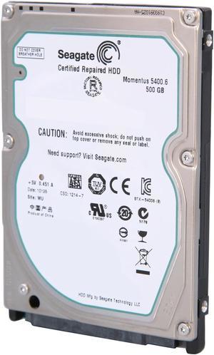 Seagate Momentus 5400.6 ST9500325AS 500GB 5400 RPM 8MB Cache SATA 3.0Gb/s 2.5" Internal Notebook Hard Drive Bare Drive