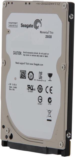 Seagate Momentus Thin ST250LT007 250GB 7200 RPM 16MB Cache SATA 3.0Gb/s 2.5" Internal Notebook Hard Drive Bare Drive