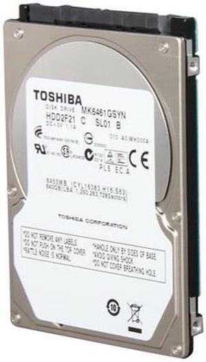 TOSHIBA MK6461GSYN 640GB 7200 RPM 16MB Cache SATA 3.0Gb/s 2.5" Internal Notebook Hard Drive Bare Drive