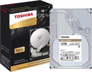 TOSHIBA N300 HDWG11AXZSTA 10TB 7200 RPM 256MB Cache SATA 6.0Gb/s 3.5" Internal Hard Drive