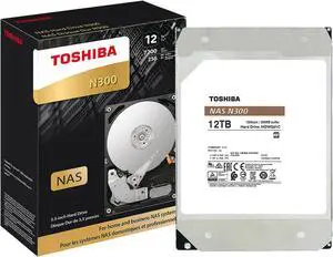 TOSHIBA N300 HDWG21CXZSTA 12TB 7200 RPM 256MB Cache SATA 6.0Gb/s 3.5" Internal Hard Drive