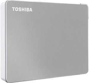 TOSHIBA 2TB Canvio Flex Portable External Hard Drive USB 3.0 Model HDTX120XSCAA Silver