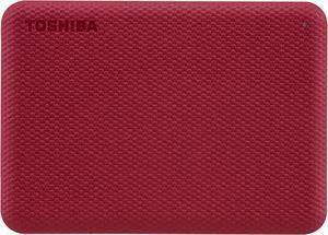 TOSHIBA 1TB Canvio Advance Portable External Hard Drive USB 3.0 Model HDTCA10XR3AA Red