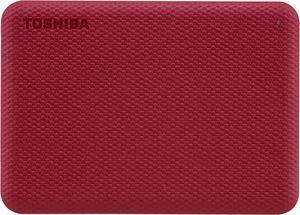 TOSHIBA 4TB Canvio Advance Portable External Hard Drive USB 3.0 Model HDTCA40XR3CA Red