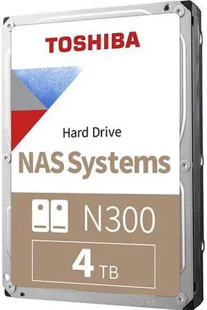 TOSHIBA N300 HDWG440XZSTA 4TB 7200 RPM 256MB Cache SATA 6.0Gb/s 3.5" Internal Hard Drive