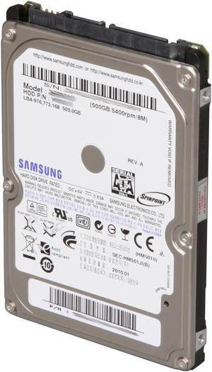 SAMSUNG Spinpoint M7E HM501II 500GB 5400 RPM 8MB Cache SATA 3.0Gb/s 2.5" Internal Notebook Hard Drive Bare Drive