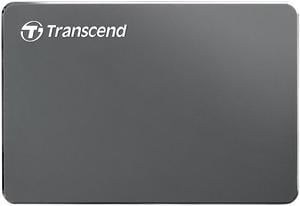 Transcend 1TB StoreJet 25C3 Hard Drives - Portable External USB 3.0 Model TS1TSJ25C3N Iron Gray