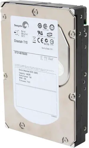 Seagate Cheetah T10 ST3146755SS 146GB 15000 RPM 16MB Cache SAS 3Gb/s 3.5" Enterprise Internal Hard Drive Bare Drive