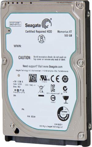 Seagate Momentus XT ST95005620AS 500GB 7200 RPM 32MB Cache SATA 3.0Gb/s 2.5" Solid State Hybrid Drive -Manufacture Recertified