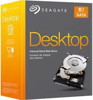 Seagate STBD6000100 6TB 128MB Cache SATA 6.0Gb/s 3.5" Internal Hard Drive Retail Packaging