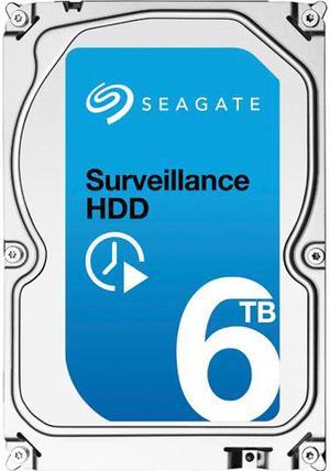 Seagate Surveillance HDD ST6000VX0001 6TB 128MB Cache SATA 6.0Gb/s 3.5" Internal Hard Drive Bare Drive