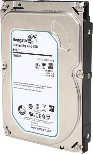 Seagate SV35.6 Series ST1000VX000 1TB 7200 RPM 64MB Cache SATA 6.0Gb/s 3.5" Surveillance Hard Drive Bare Drive