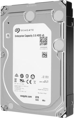 Seagate Enterprise Capacity 3.5'' HDD 8TB 7200 RPM 4Kn SAS 12Gb/s 256MB Cache Internal Hard Drive ST8000NM0065