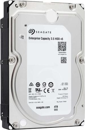 Seagate Enterprise Capacity 3.5'' HDD 4TB 7200 RPM 512n SAS 12Gb/s 128MB Cache Internal Hard Drive ST4000NM0025