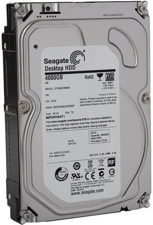 Seagate Desktop HDD ST4000DM000 4TB 5900 RPM 64MB Cache SATA 3.0Gb/s 3.5" Internal Hard Drive