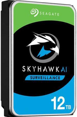 Seagate Skyhawk AI ST12000VE001 12 TB Hard Drive - 3.5" Internal - SATA (SATA/600) - Network Video Recorder, Camera Device Supported