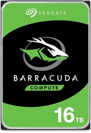 Seagate BarraCuda ST16000DM001 16TB 7200 RPM 512MB Cache SATA 6.0Gb/s 3.5" Internal Hard Drive Bare Drive