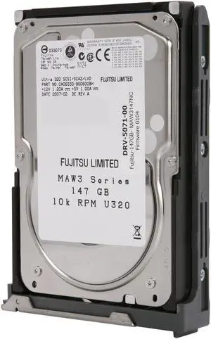 Fujitsu MAW3147NC 147GB 10000 RPM 8MB Cache SCSI Ultra320 80pin 3.5" Internal Hard Drive Bare Drive