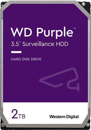 WD Purple 2TB Surveillance Hard Disk Drive - 5400 RPM Class SATA 6Gb/s 64MB Cache 3.5 Inch WD20PURZ