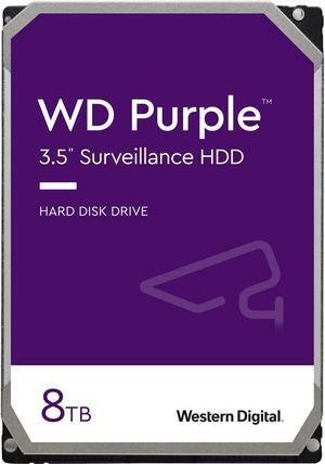 WD Purple 8TB Surveillance Hard Disk Drive - 5400 RPM Class SATA 6Gb/s 128MB Cache 3.5 Inch WD80PURZ