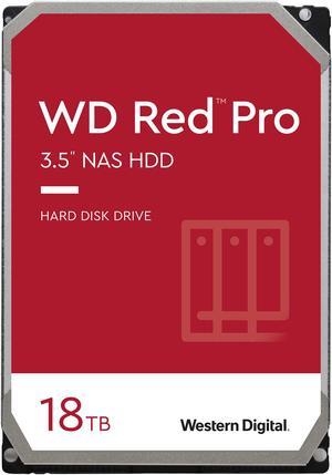 Western Digital 18TB WD Red Pro NAS Internal Hard Drive HDD - 7200 RPM, SATA 6 Gb/s, CMR, 256 MB Cache, 3.5" - WD181KFGX