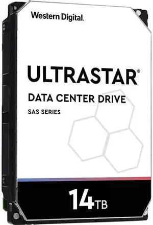 WD Ultrastar DC HC530 0F31052 14TB 7200 RPM 512MB Cache SAS 12Gb/s 3.5" Internal Hard Drive