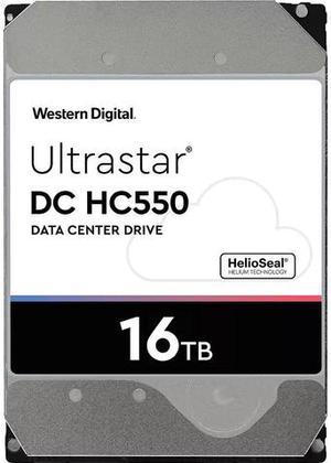 WD Ultrastar DC HC550 16TB Hard Drive 3.5" Internal 512MB SATA 7200 RPM 512E SE NP3 DC HC550 0F38462 (WUH721816ALE6L4)