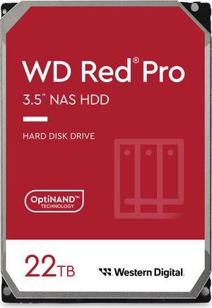 Western Digital 22TB WD Red Pro NAS Internal Hard Drive HDD - 7200 RPM, SATA 6 Gb/s, CMR, 512 MB Cache, 3.5" - WD221KFGX