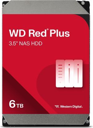 WD Red Plus WD60EFPX 6TB 5400 RPM 256MB Cache SATA 6.0Gb/s 3.5" Hard Drives