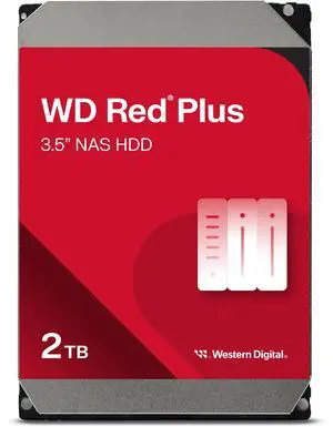 WD Red Plus 2TB NAS Hard Disk Drive - 5400 RPM Class SATA 6Gb/s, CMR, 64MB Cache, 3.5 Inch - WD20EFPX WD Red Plus 2TB NAS Hard Disk Drive - 5400 RPM Class SATA 6Gb/s, CMR, 64MB Cache, 3.5 Inch - WD20EFPX