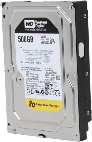 WD WD RE4 WD5003ABYX 500GB 7200 RPM 64MB Cache SATA 3.0Gb/s 3.5" Internal Hard Drive Bare Drive