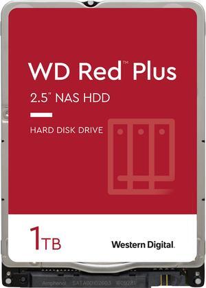 WD Red Plus 1TB NAS Hard Disk Drive - 5400 RPM Class SATA 6Gb/s 16MB Cache 2.5 Inch - WD10JFCX