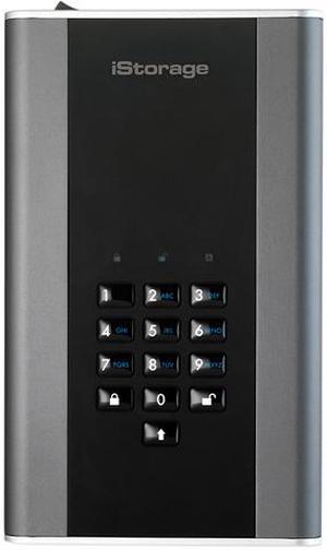 iStorage diskAshur DT2 1TB Secure encrypted desktop hard drive - FIPS Level 2 certified, Password protected, military grade hardware encryption IS-DT2-256-1000-C-G