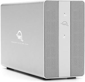 OWC 4TB USB 3.2 3.5" Dual-Drive RAID USB 3.2 (10Gb/s) External Storage Solution OWCMEDCH7T04 Silver