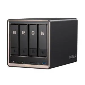 UGREEN NASync DXP4800 GT 4-bay NAS, AMD Ryzen Embedded R2514, Dual 10GbE GbE LAN, Dual M.2 NVMe SSD Slots, Diskless UGREEN NASync DXP4800 GT 4-bay NAS, AMD Ryzen Embedded R2514, Dual 10GbE GbE LAN, Dual M.2 NVMe SSD Slots, Diskless